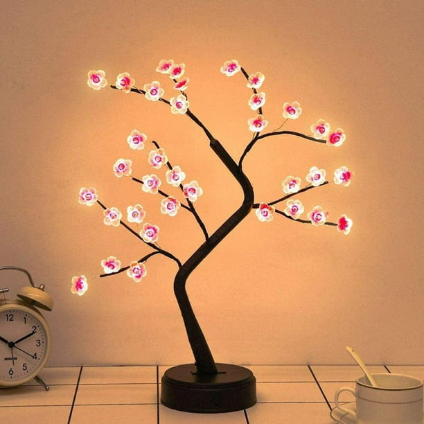 Romantic LED Night Light Mini Christmas Tree Copper Wire Garland Lamp For Home
